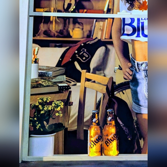 Vintage Deadstock 90s Blue With A View Promo Beer Posters x3 - Picture 3 of 5